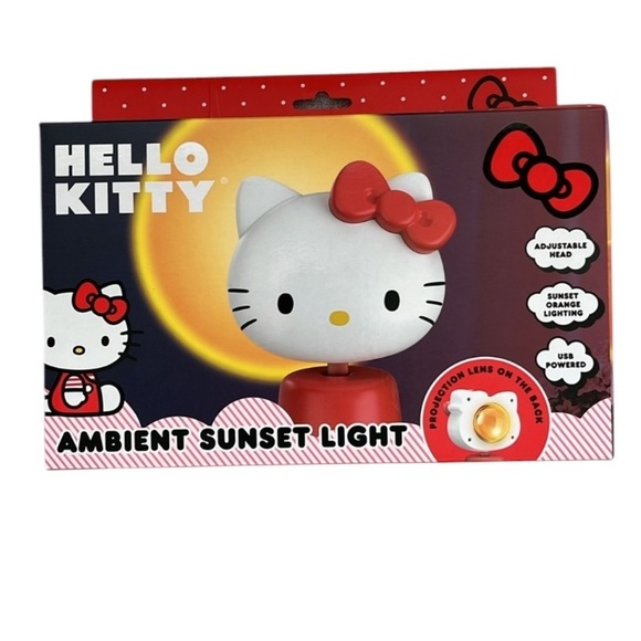 🆕 Hello Kitty Ambient Sunset Light USB Powered Sunset Orange Lighting - Picture 1 of 7